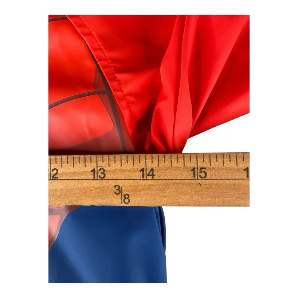 MARVEL AMAZING SPIDERMAN Warm Fleece Lined Waterproof Raincoat 3-4 Year‎ VGC